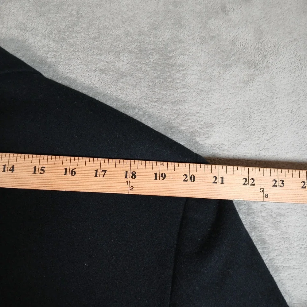 Merit Sport Coat Mens 42S Blazer Navy Blue Wool Cashmere Italian Fabric